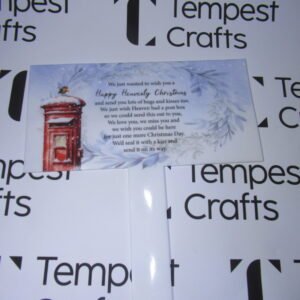 Sublimated Heavenly Christmas Plaque Grave Marker